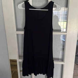 Long scoop neck blouse